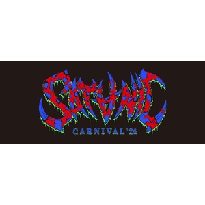 SATANIC CARNIVAl 2024 OFFICIAL FACE TOWEL（BLACK/BLUE）