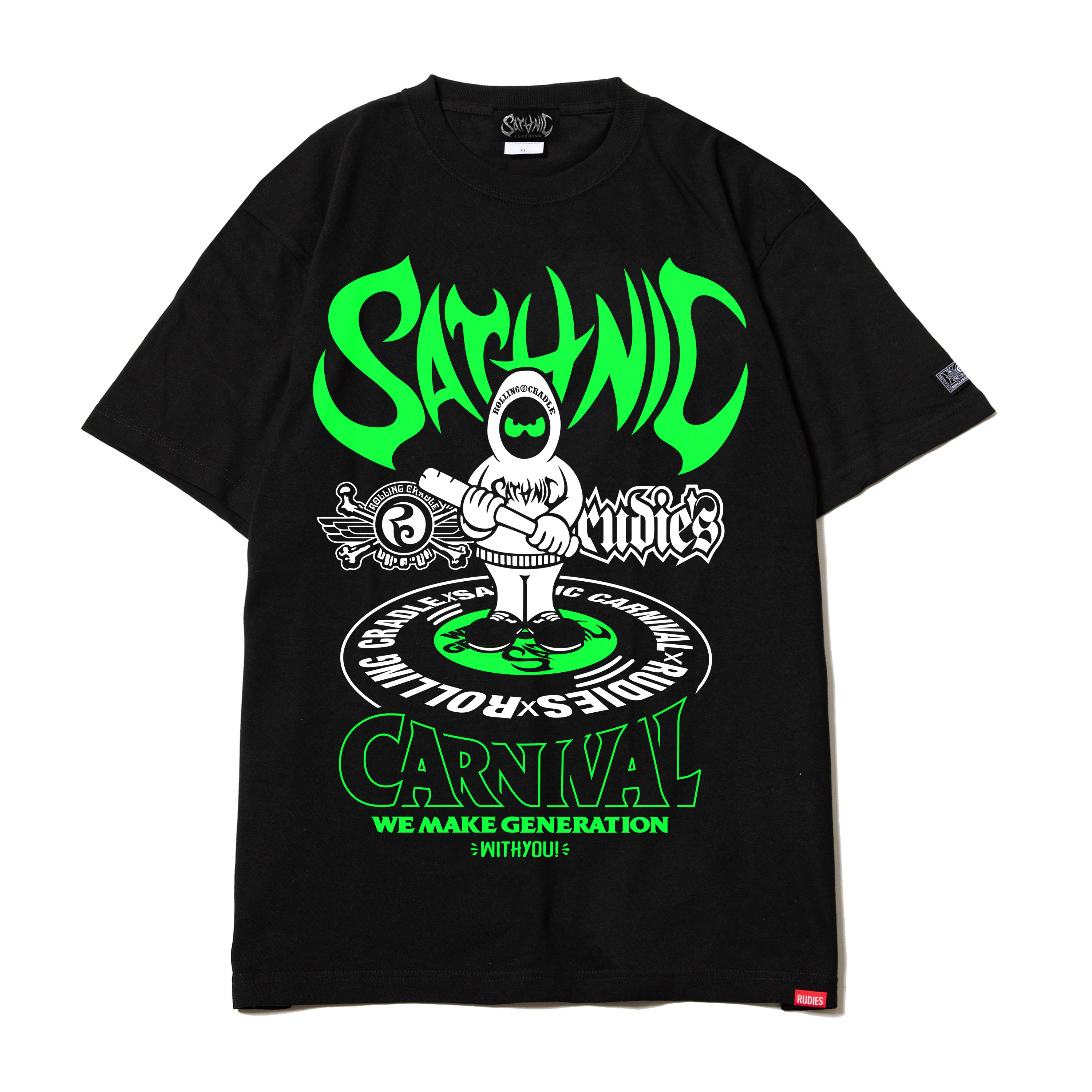 SC25 RUDIES x ROLLING CRADLE TEE（BLACK）