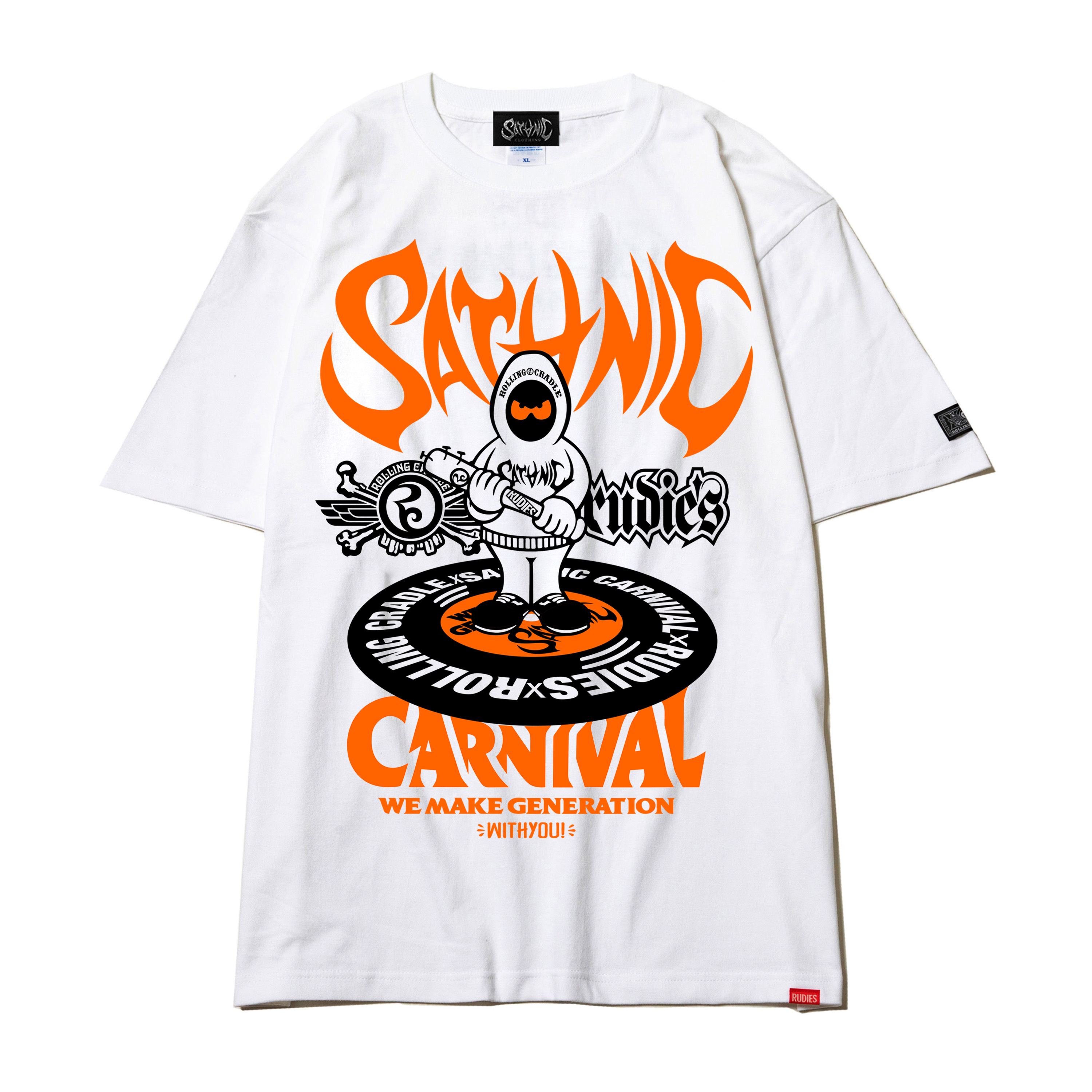 SC25 RUDIES x ROLLING CRADLE TEE（WHITE）
