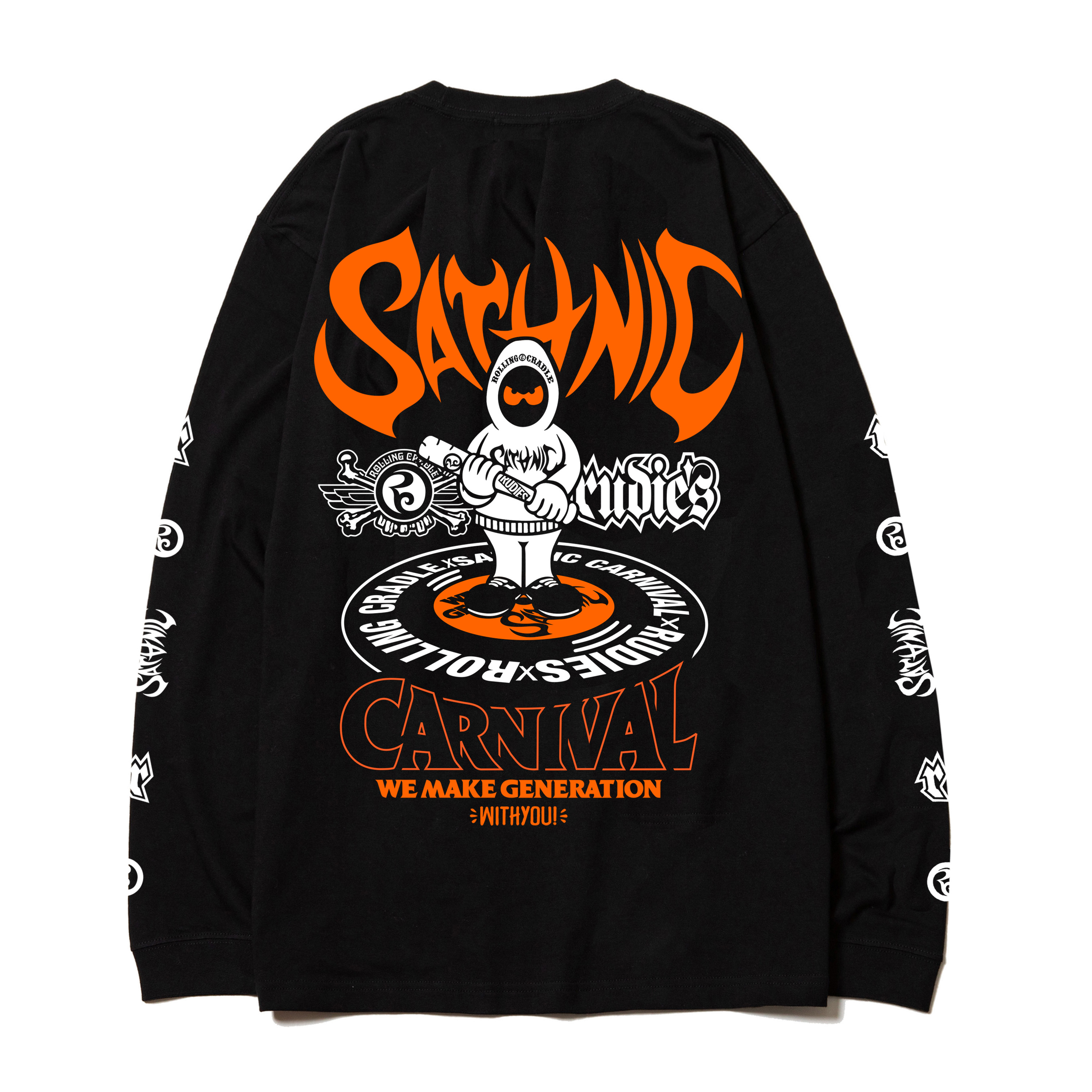 SC25 RUDIES x ROLLING CRADLE LONG SLEEVE TEE（BLACK）