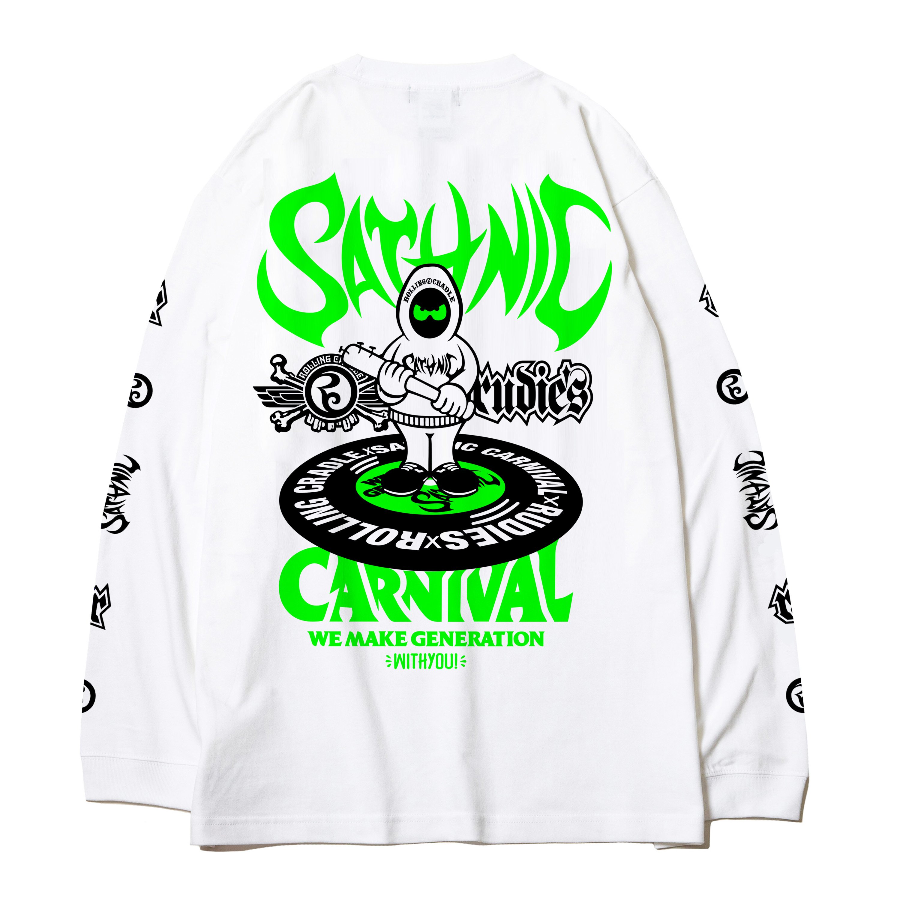 SC25 RUDIES x ROLLING CRADLE LONG SLEEVE TEE（WHITE）